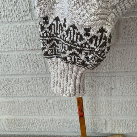 VINTAGE The Cotton Exchange Fisherman Sweater Unisex XL 100% Cotton MADE in USA - Picture 3 of 13